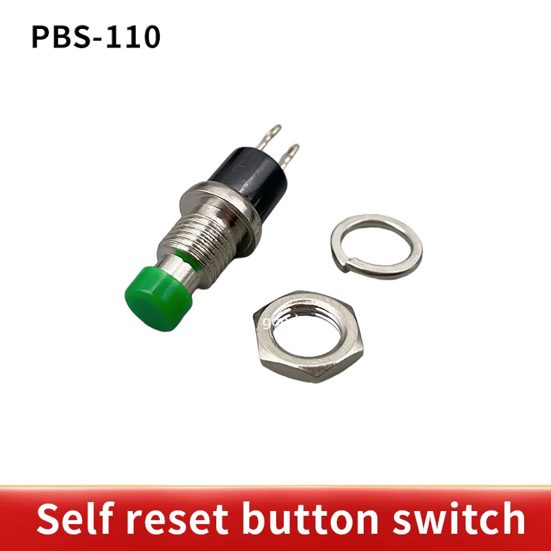 6pcs PBS-110 Mini Momentary Push Button Switch for Model Railway Hobby 7mm pbs110 red yellow green blue black white