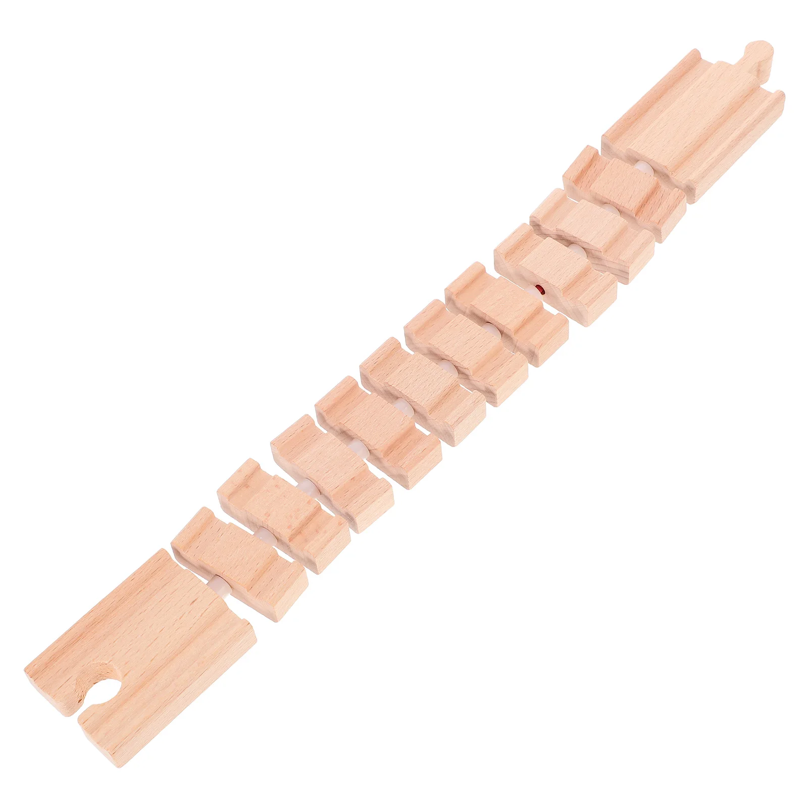 

Wooden Train Track DIY Assembly Kids Educational Building Set for 3 Year Old Fine Motor Skill Development Wooden Railway Track