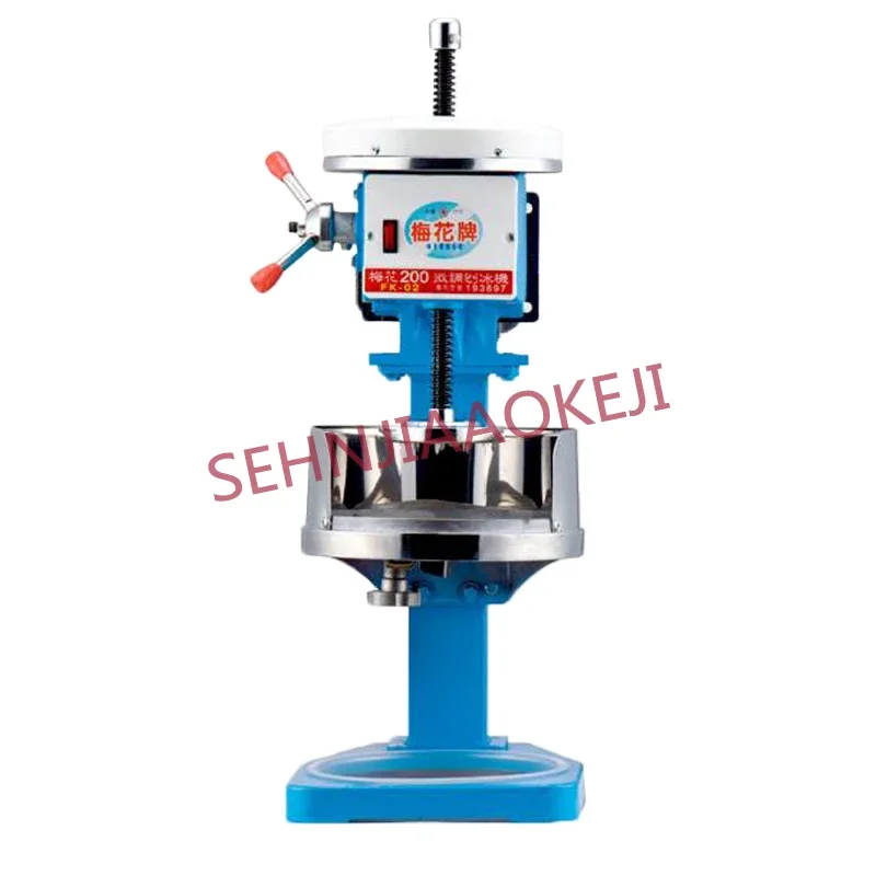 Macchina per il ghiaccio con fiocco di neve 220V/240V Tritaghiaccio elettrico 1/4HP Macchina per il ghiaccio commerciale con vassoio di rame 350W 1PC