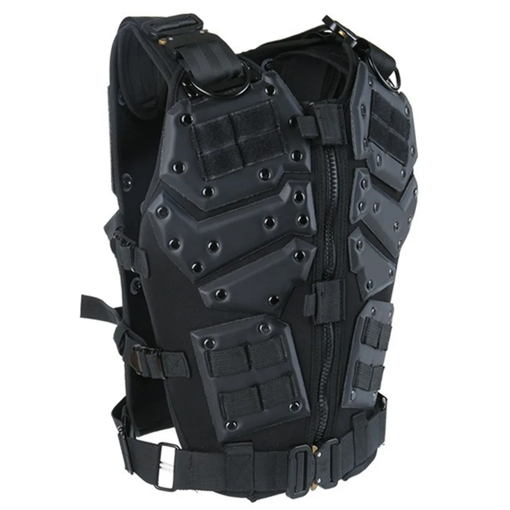 Chaleco táctico Extensible, portador de placa ligero, armadura corporal MOLLE, militar, caza, Airsoft, equipo de protección, uniforme de combate, seguridad