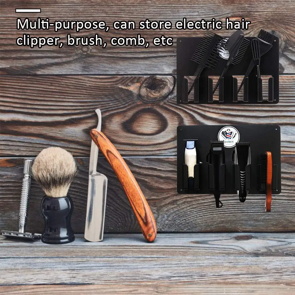 4 Card Slots Electric Clipper Storage Rack for Salon Use
