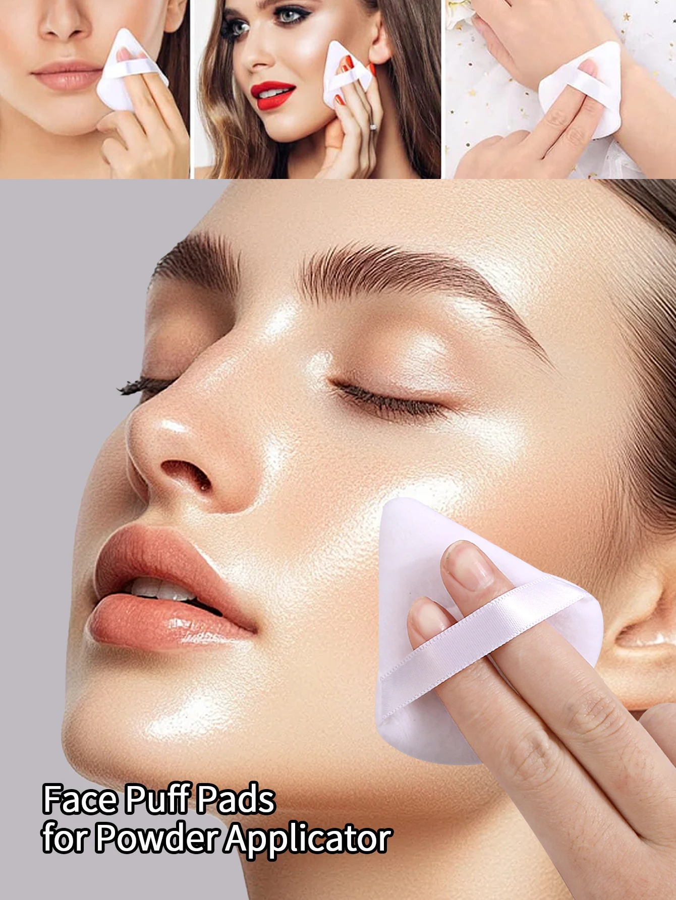 Éponge de maquillage professionnelle, bouffante de poudre d'œuf, un outil de maquillage à double usage sec et humide qui n'est pas sujette à coller la poudre, 12 pièces