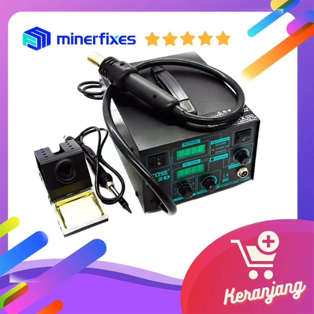 

ANLIXIN-862D Станция для распайки Высококачественная комбинированная станция для распайки Многофункциональные инструменты для технического обслуживанияMiner