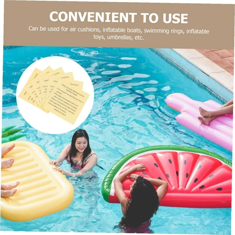 11PCS Waterproof Transparent Self Adhesive Sticker Cloth Patches Outdoor Tent Repair Tape Inflatable Toys Pool Float Air Bed