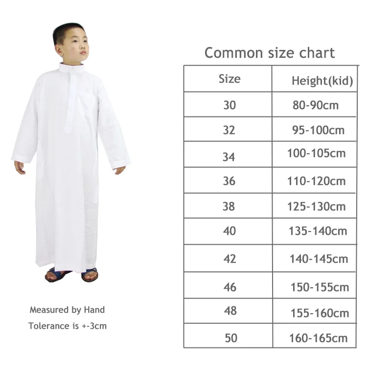Nuovo arrivo Medio Oriente Dubai Musulmano Teen Boy Robe Bambini islamici Abbigliamento ricamato Thobe moda musulmana