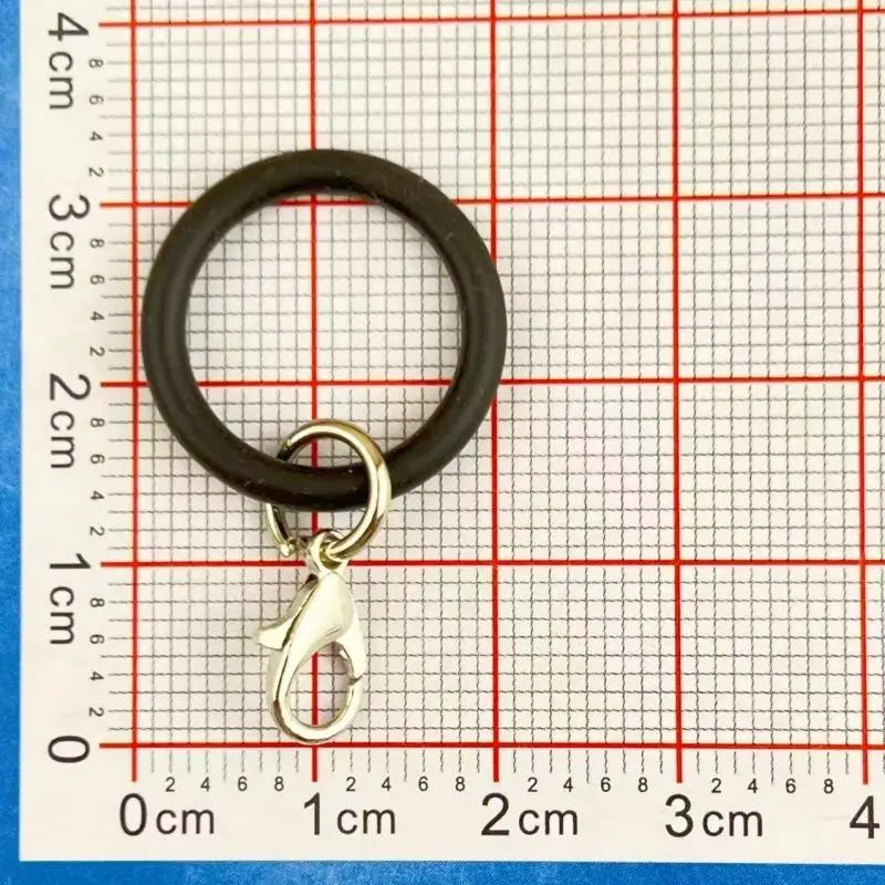 10 Stück O-förmige Silikon-Schlüsselringe, flexible Gummi-O-Ringe, Schlüsselanhänger-Verbinder, DIY-Schmuck, Taschenanhänger, kleine Accessoires – Detail 10
