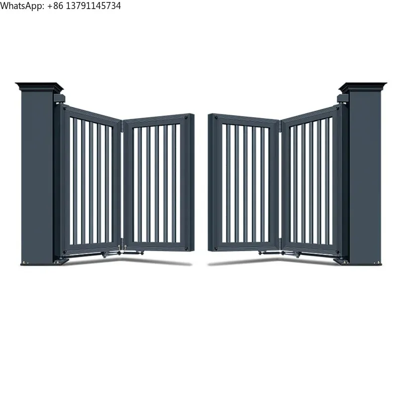 Trackless electric telescopic folding villa courtyard gate community yard automatic opening suspension electric gate-deposit