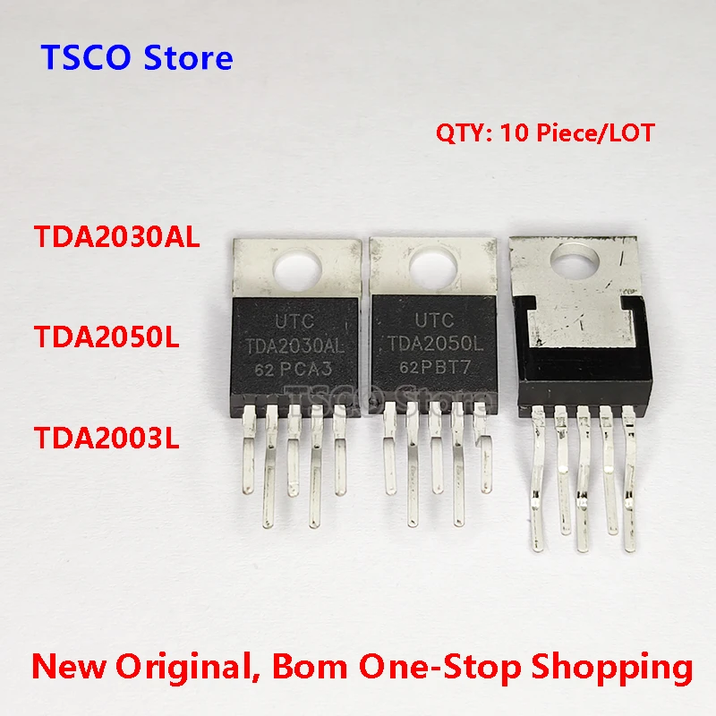 TDA2030AL TDA2050L  TDA2003L   (10 Piece/LOT)  TO-220-5 New Origiail