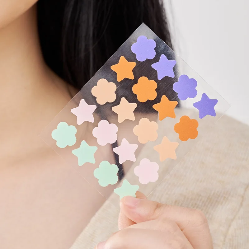 KORMESIC Colorful Star Acne Patches Pimple Nourishing Hydrating Facial Treatment Blackhead Removal Skin Care