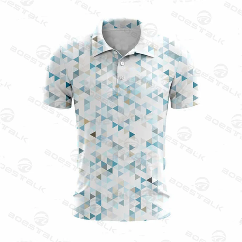 

Concise Golf Shirt Men Sports Fashion Multifunctional Lapel T-shirt Summer Sports Quick-drying Short-sleeved Personalized Polo