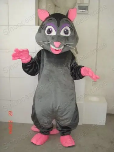 Nieuwe Volwassen Karakter Rat Veldmuis Veldmuis Mascot Kostuum Halloween Kerst Jurk Full Body Props Outfit Mascotte Kostuum