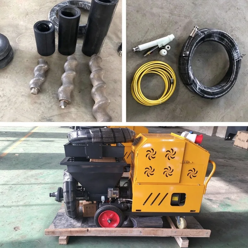 Multi-function Cement Mortar Spraying Machine Electric Wall Plastering Render Sprayer Pump Putty Concrete Stucco Spray Gun