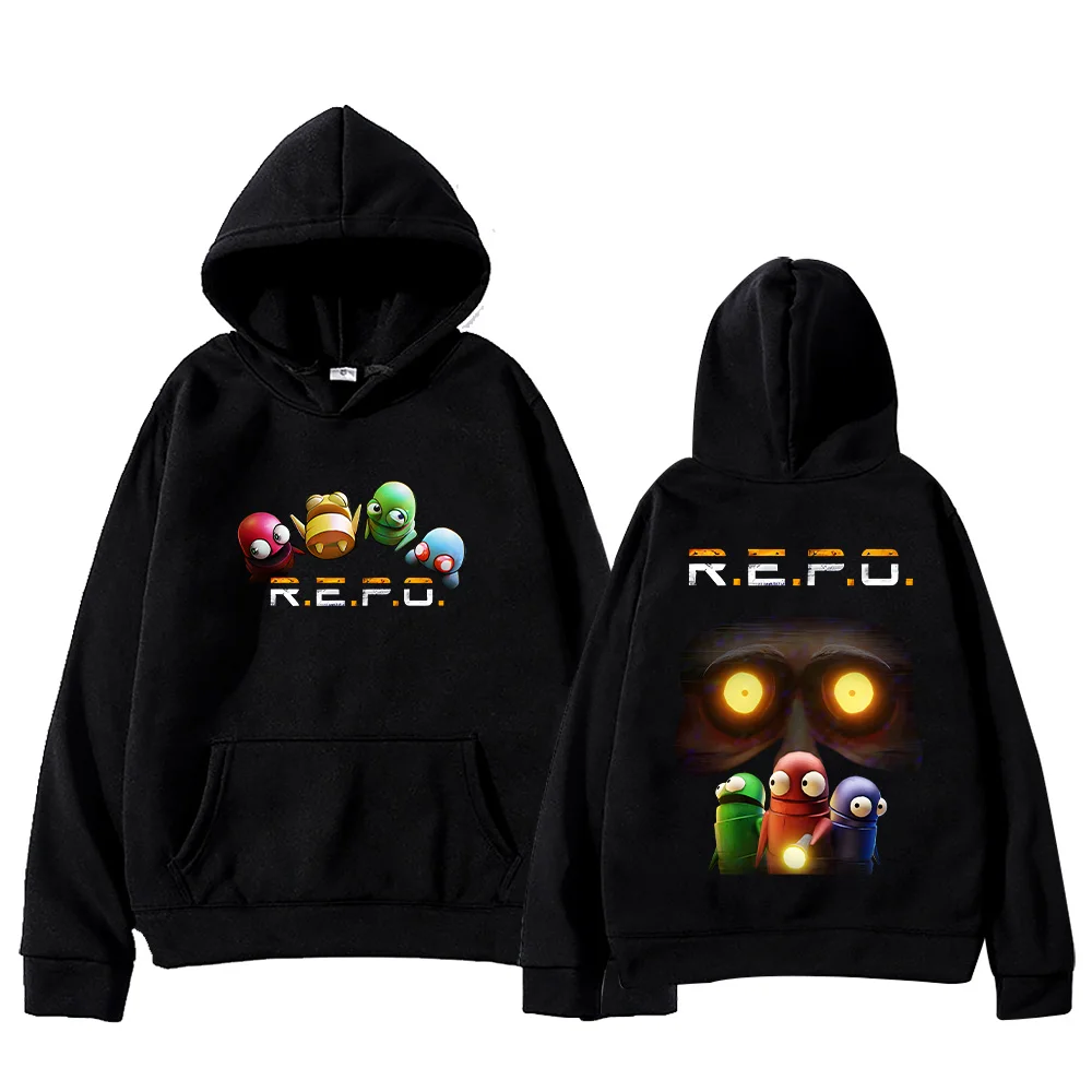 

R.E.P.O.Graphic Hoodies Hot Game Repo Robot Cotton Merch Pullovers Women Men Y2k Clothing Oversized Fashion Streetwear Casual
