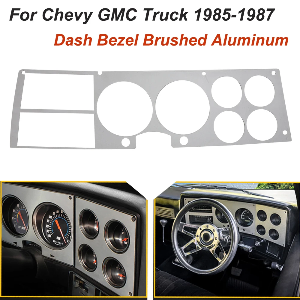 Brushed Aluminum Dashboard For Chevy GMC Truck 1985-1987 81-9281-A Automotive Parts