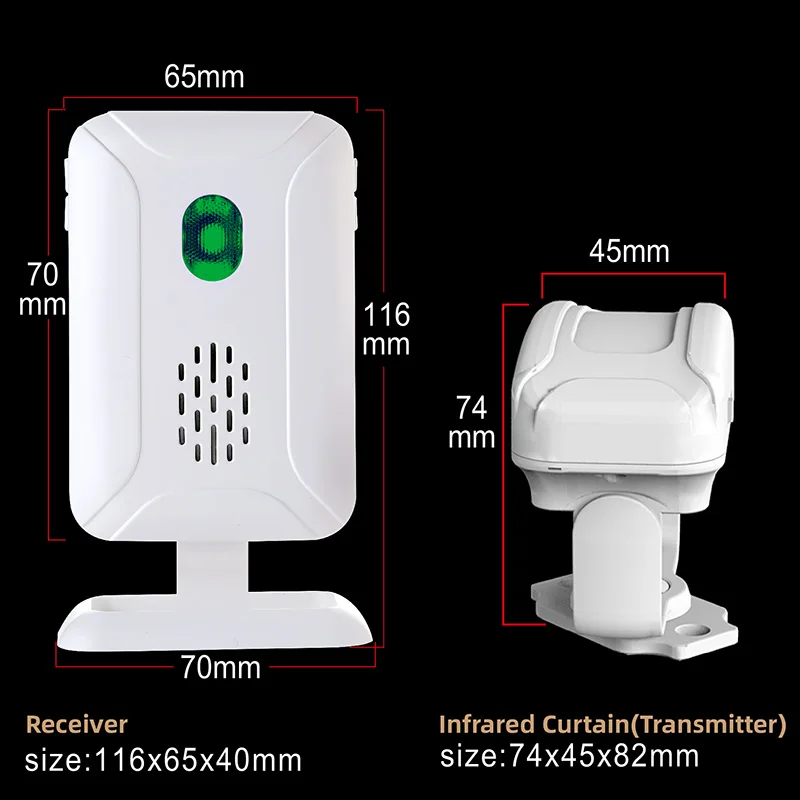 36 Ringtones Winkel Winkel Welkom Chime Draadloze Home Security Infrarood Pir Motion Sensor Detector Alarm Bell Entry Alert Systeem