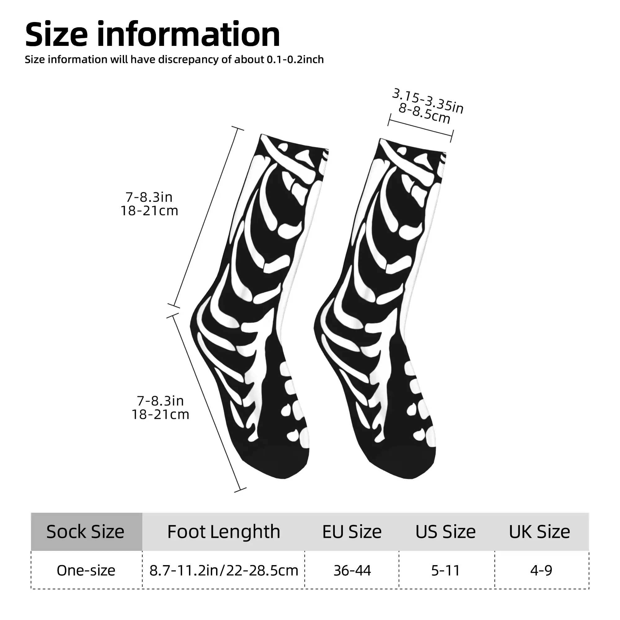 スケルトン ハロウィンコスチューム 胸郭解剖学ソックス 秋 ストッキング レジャー メンズ 快適な靴下 スポーツ 滑り止めソックス