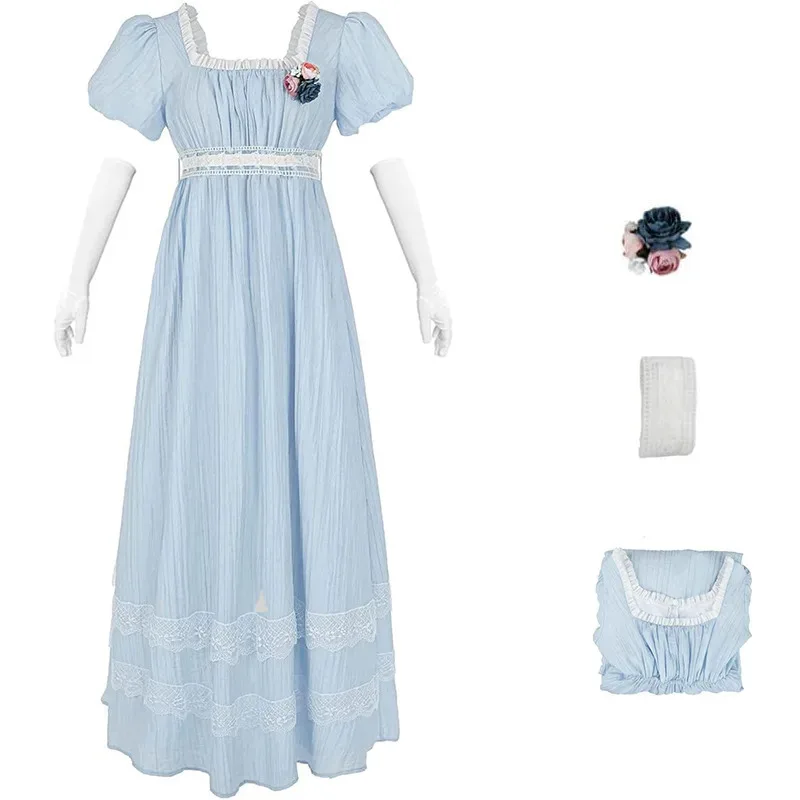 

New 2025 Women's Summer Pop-Up Pajamas Female Sweet Short-Sleeved Lace Side Nightgown Loose Mid-Length Skirt Student Nigh eqs9X