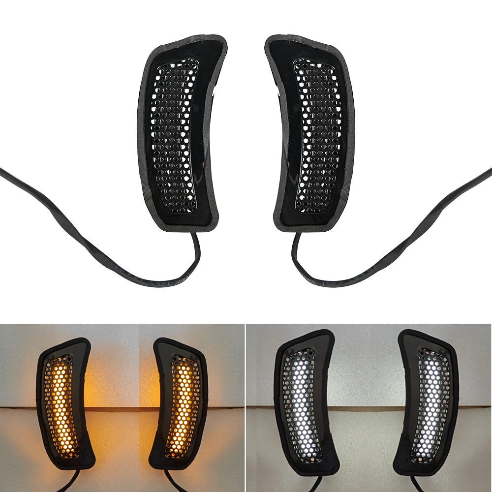 

Motorcycle Accessories Tracer Fairing Vent Trim Light DRL White&Flow Amber Signal Lamp for Softail Low Rider ST FXLRST 2022-2025