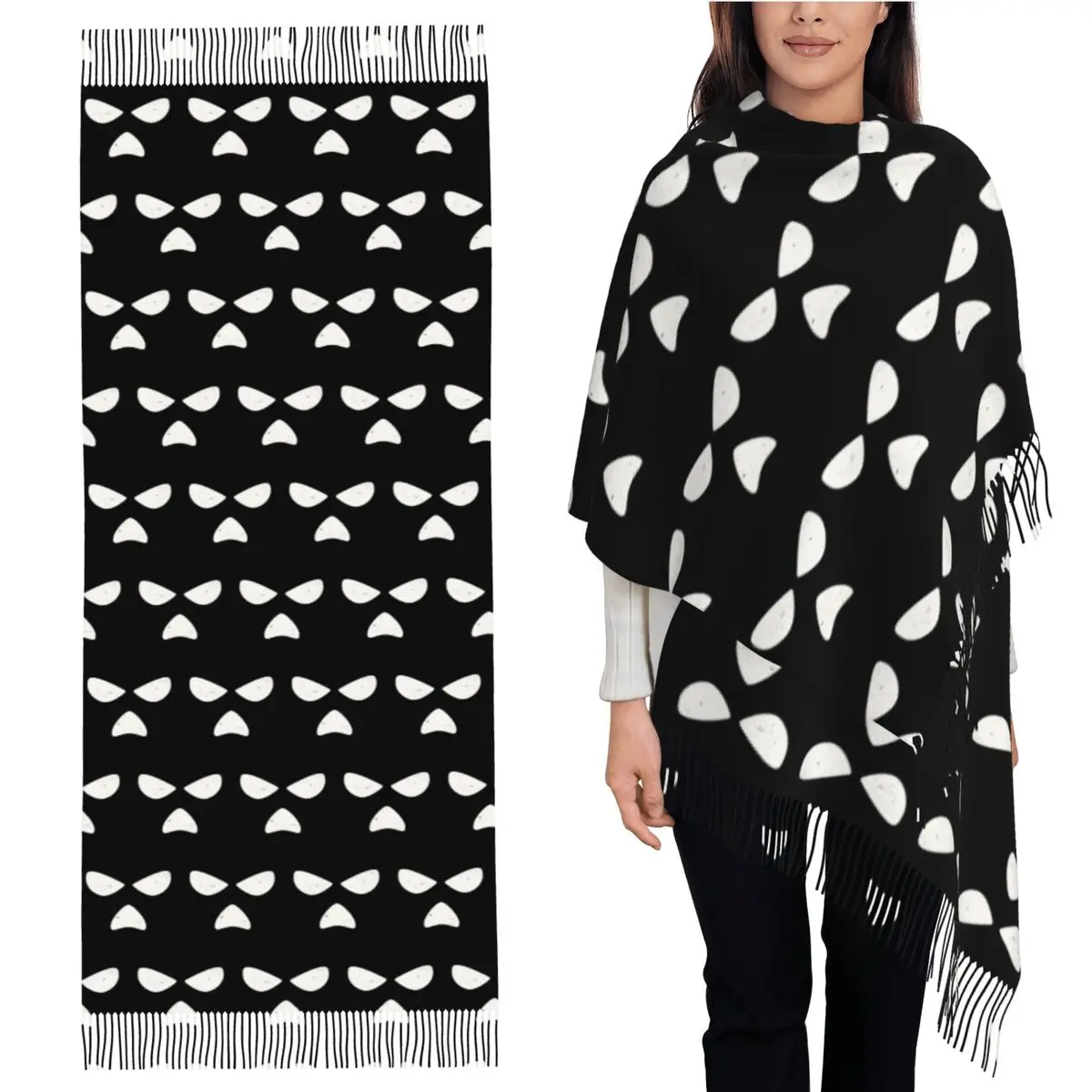 

Kneecap Scarf Tassel Scarves Women Soft Warm Shawls and Wraps Large Fall Winter Shawl Wrap