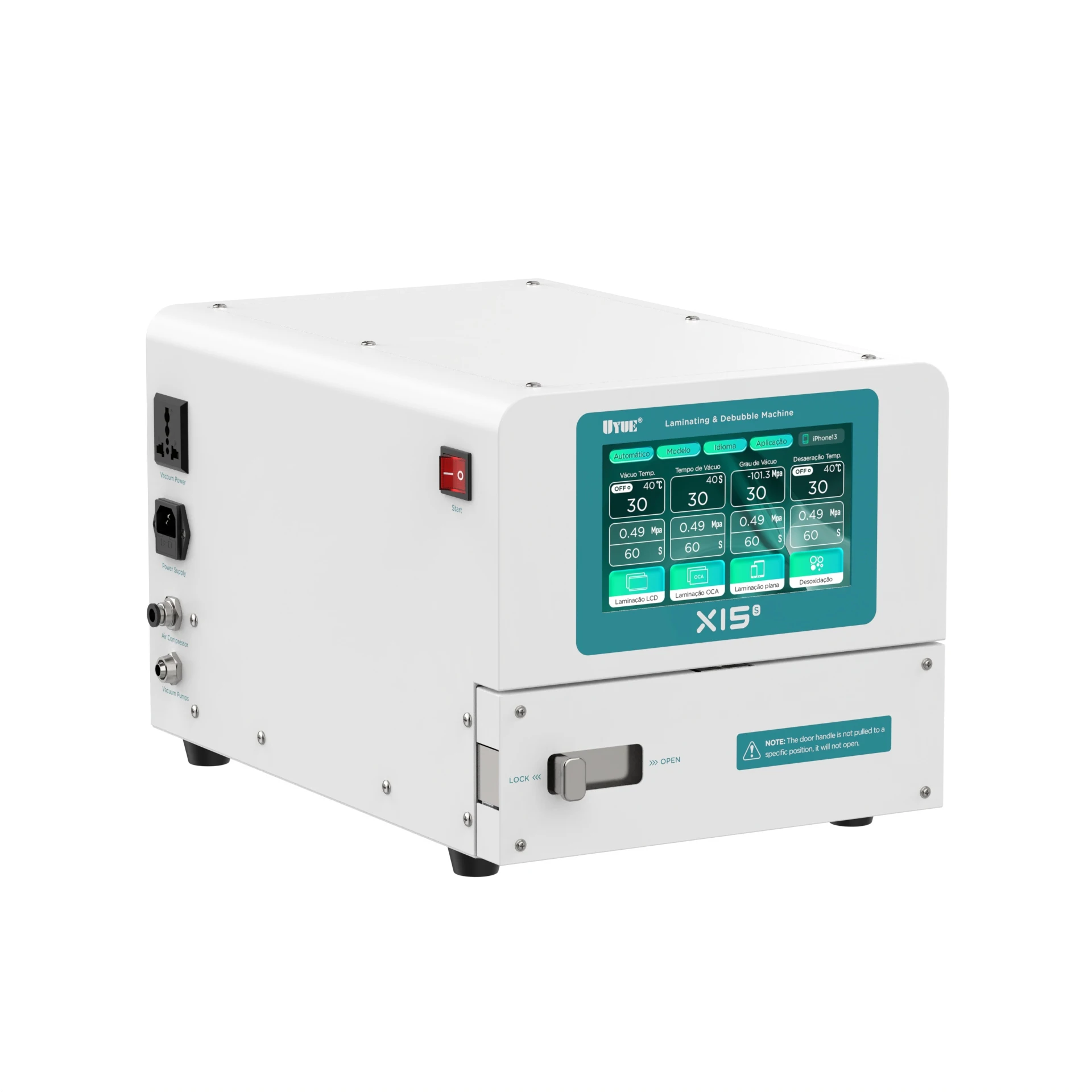 

X15S 15 Inch Pro Grade Vacuum Laminating Machine for Curved Flat Screens 1000W OCA Bonding 110V 220V