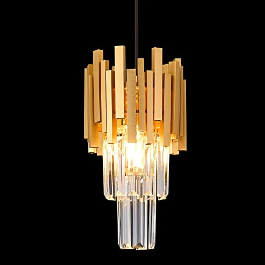 

Crystal Pendant Light Modern Luxury Crystal Pendant Light for Dining Room Bedroom Kitchen Living Room