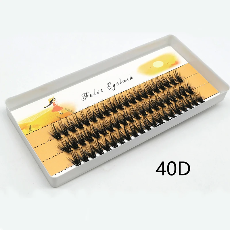 20D/30D Mink Eyelashes 60 bundles/box eyelashes extensions 3D Russia Individual Eyelash Cluster Makeup Tools Lashes wholesale