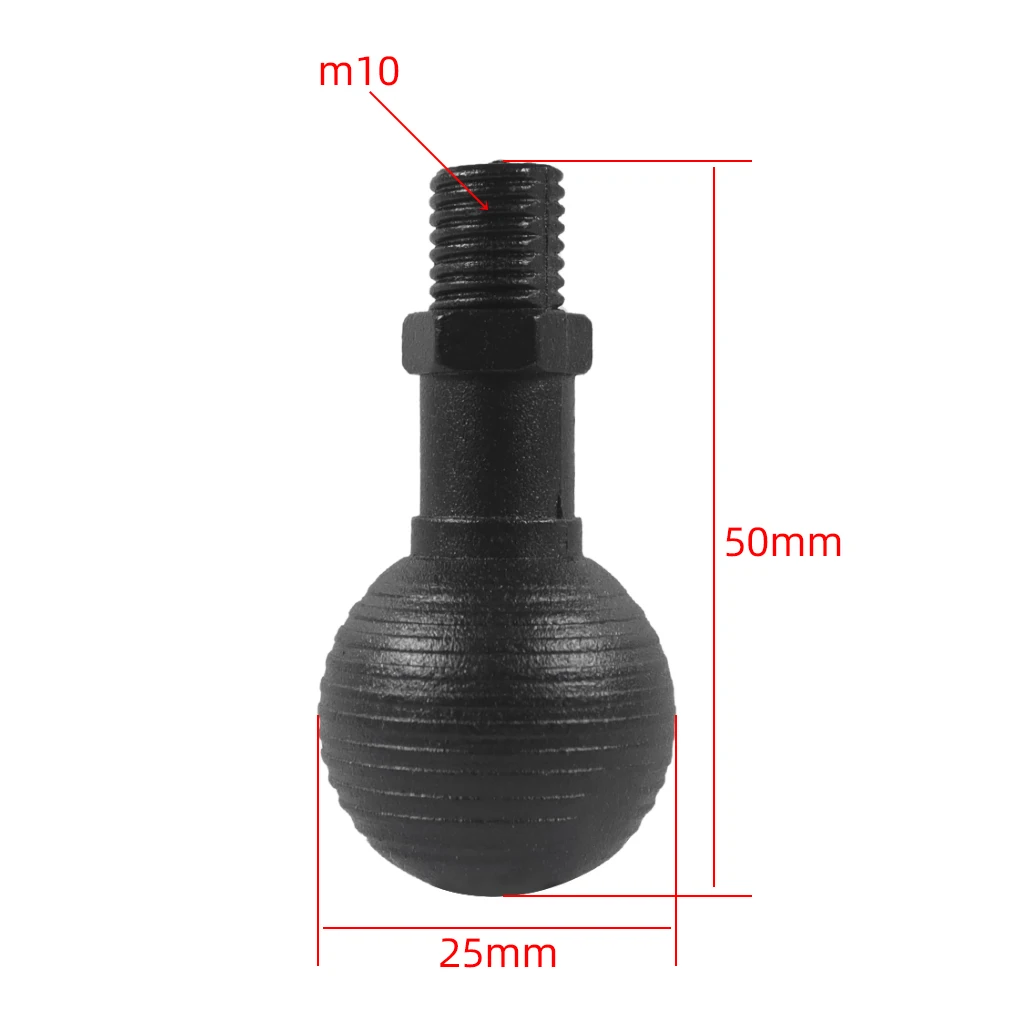 25mm 1-zoll Ball Kopf Adapter M10 Gewinde Schraube für RAM Halterungen Motorrad Bike Reiten Action Sport Kameras telefon Clip Halterung – Detail 1
