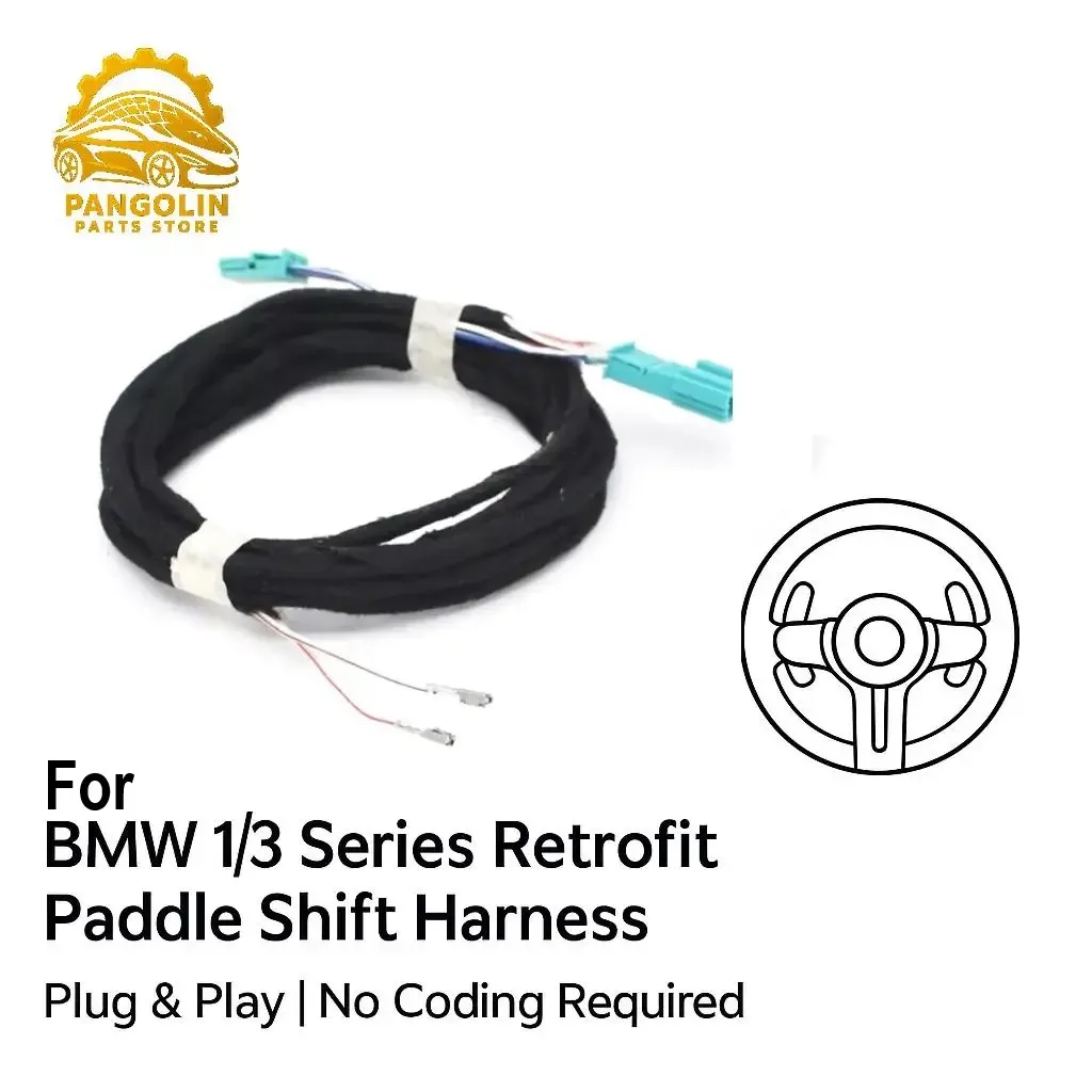 

For BMW E90 E92 Retrofit Paddle Shift Harness M Style Plug&Play Fit 1 3 Series X1 Steering Wheel Cable High Performance Upgrade
