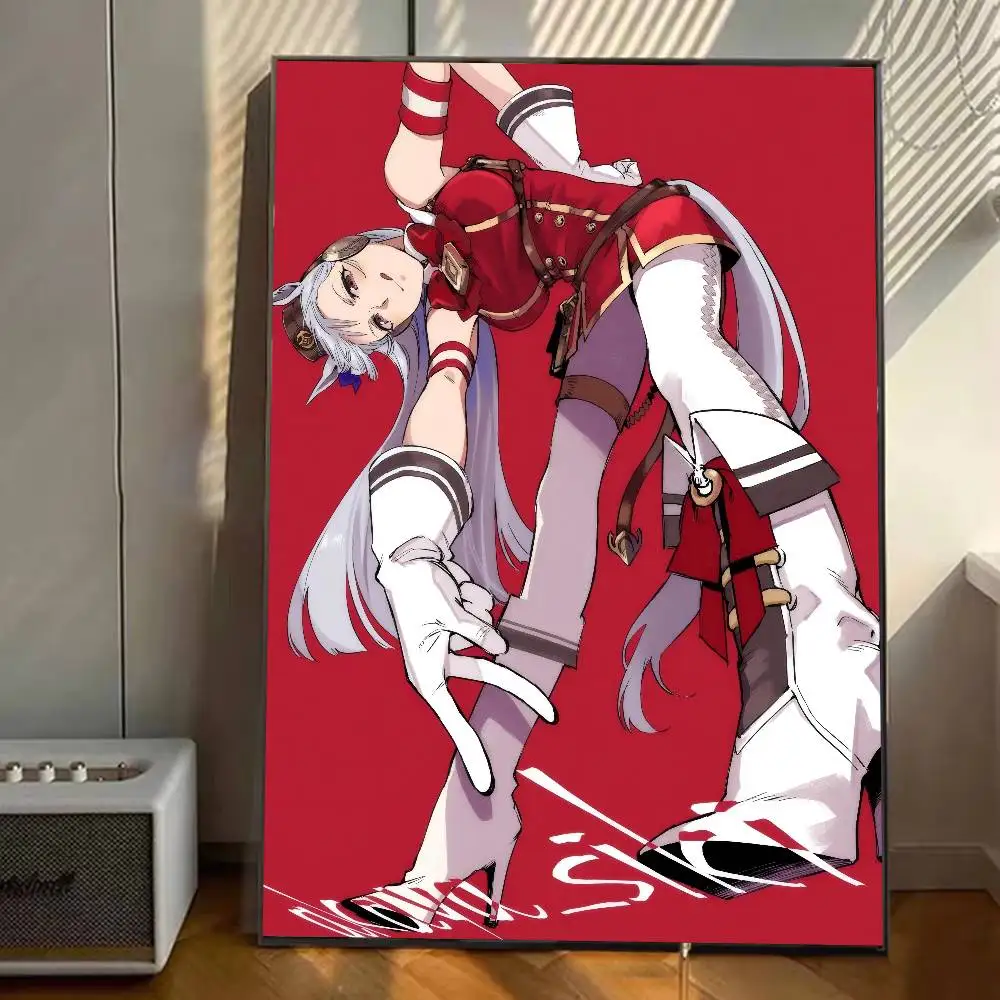 السفينة الذهبية أنيمي Umamusume PrettyDerby ملصق رائع ملصقات الفن جداريات حائطية ديكور لعبة غرفة ديكور الهدايا HD اللوحة سيارات القط