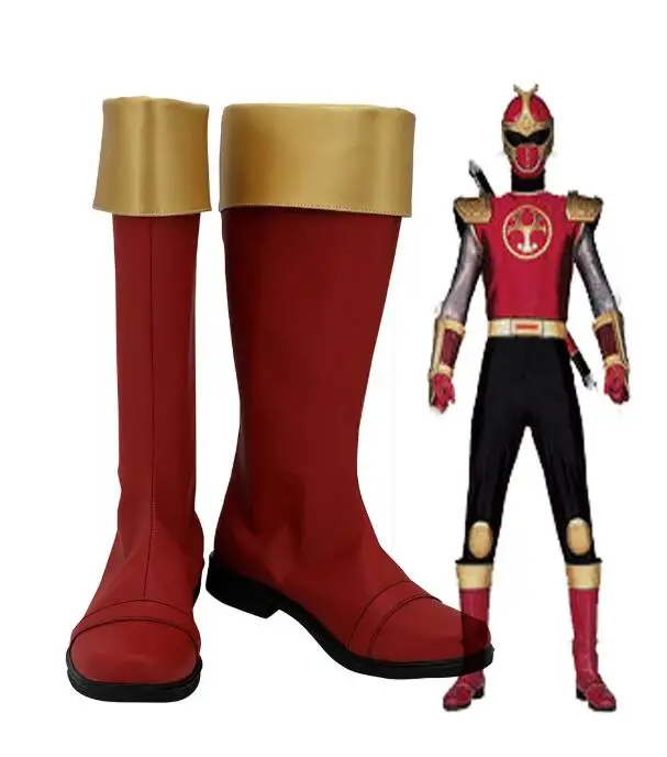 Ninpu Sentai Hurricaneger Stivali Scarpe Cosplay Taglia personalizzata Halloween