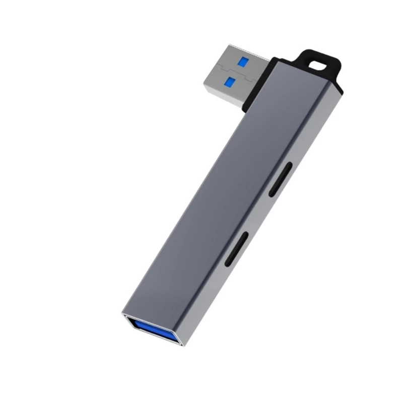 Compactly USB3.0 Hub USB3.0 до 2 типа C и USB3.0 Hub для удобного расширения порта, совместимое с Window Linux Android