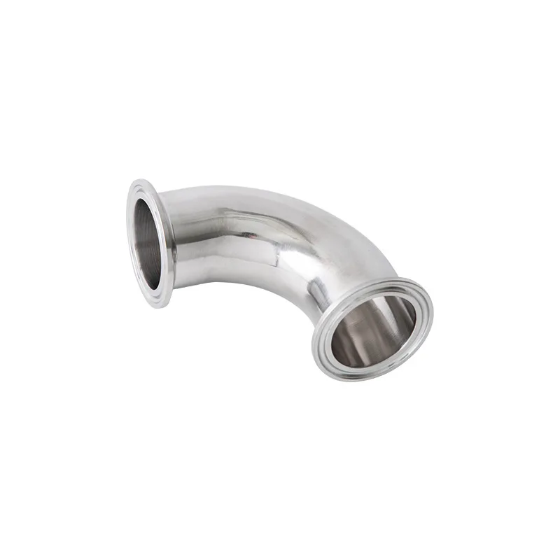 

304 inner and outer mirror elbows, polished clamp pipe fittings, stainless steel quick-loading 90 ° mirror elbows