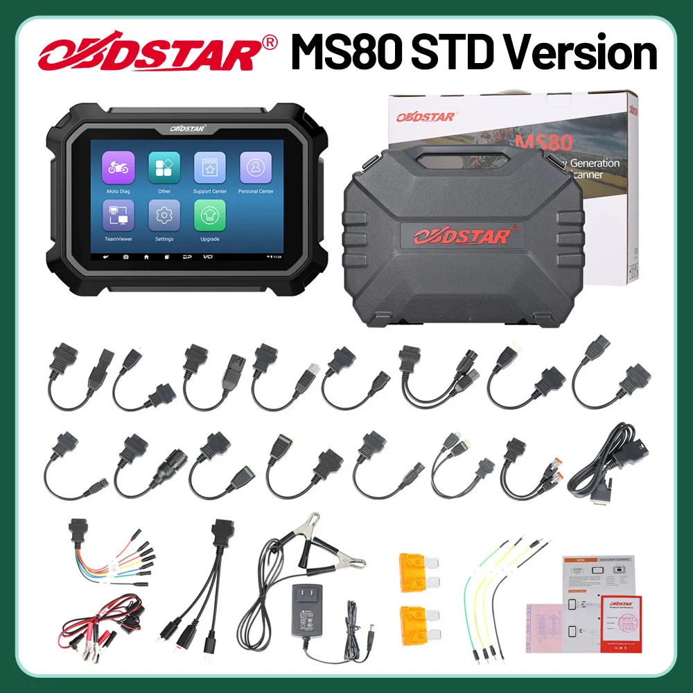 

OBDSTAR MS80 STD Version Motorcycle Scanner Support Diagnose / Key Programming / Odo meter Recalibration / ECU Programming