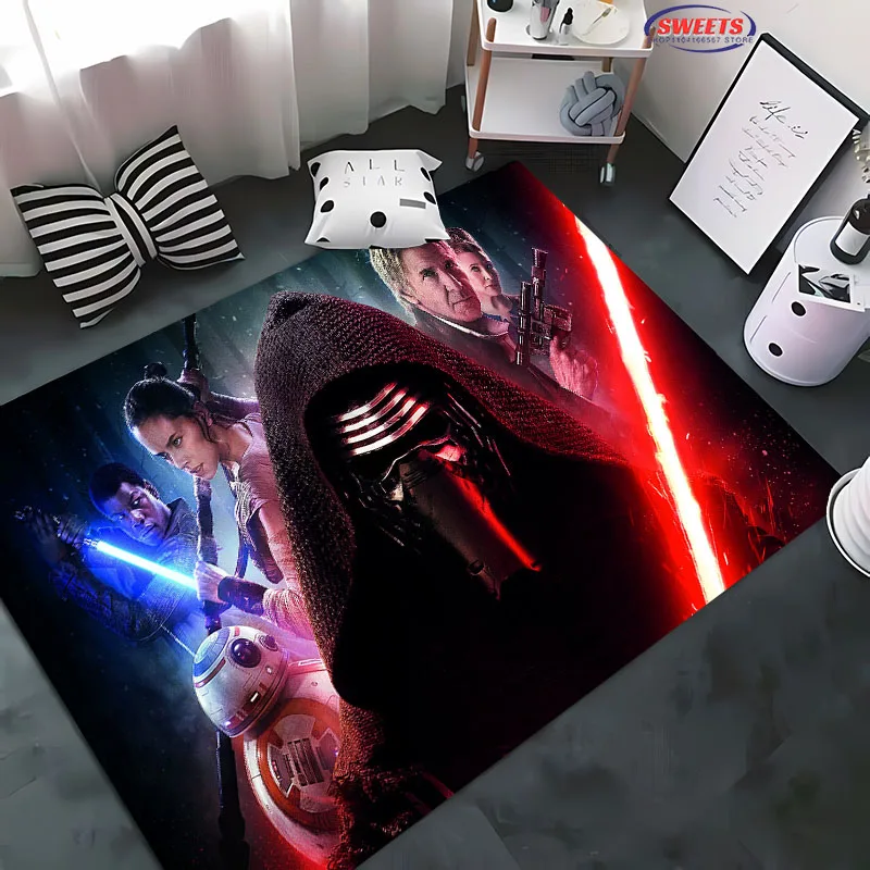 New Arrival ! Classic Movie Customized Star Wars Carpet, Living Room Bedroom Bed Mat,Non-slip Durable Large Area Home Office Rug