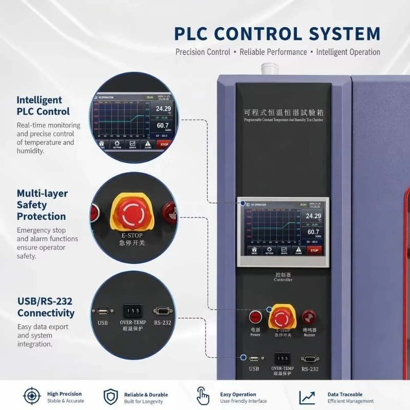 Constant Temperature& Humidity test Chamber,Constant Temperature and Humidity Chamber,Stability Testing Equipment