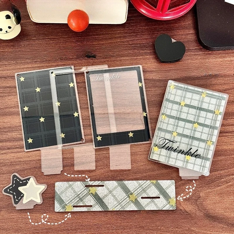 Weaving Dream Series Acrylic Photo Frame for Couple 3 Inch Kpop Card Sleeves Kawaii Photocard Holder Card Protective Case 2026 view 6