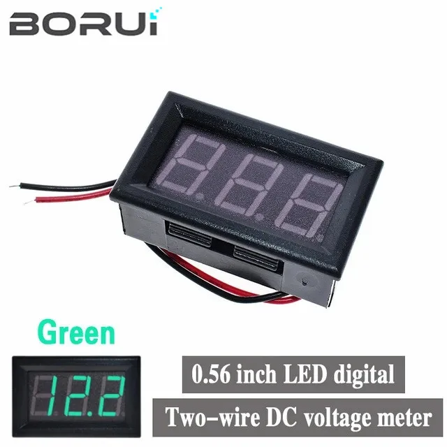 0.56 Mini LED Digital Voltmeter Detector DC 4.5-30V 12V 24V Voltage Capacity Monitor Volt Panel Tester Meter For Motorcycle Car