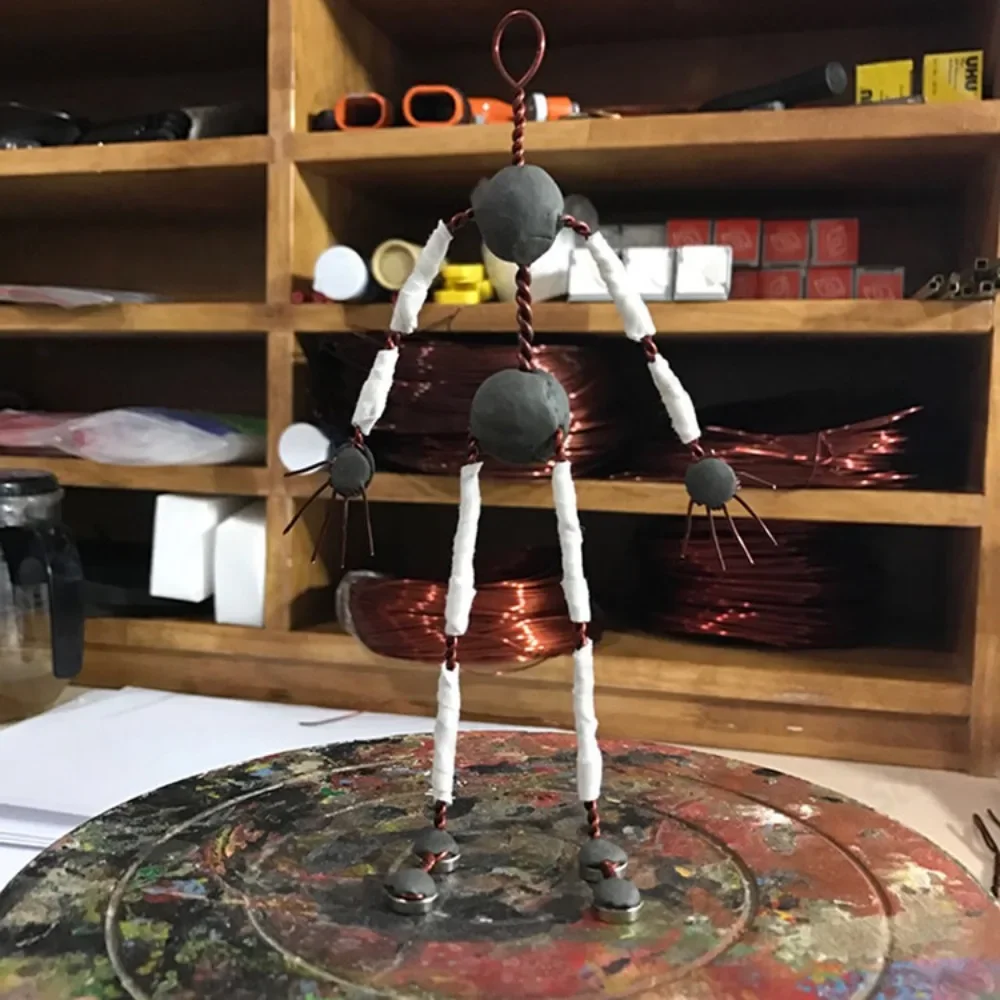 Aluminum Wire Skeleton for Stop Motion Animation Simple Metal Armature for Doll Making Animation Figure Frame