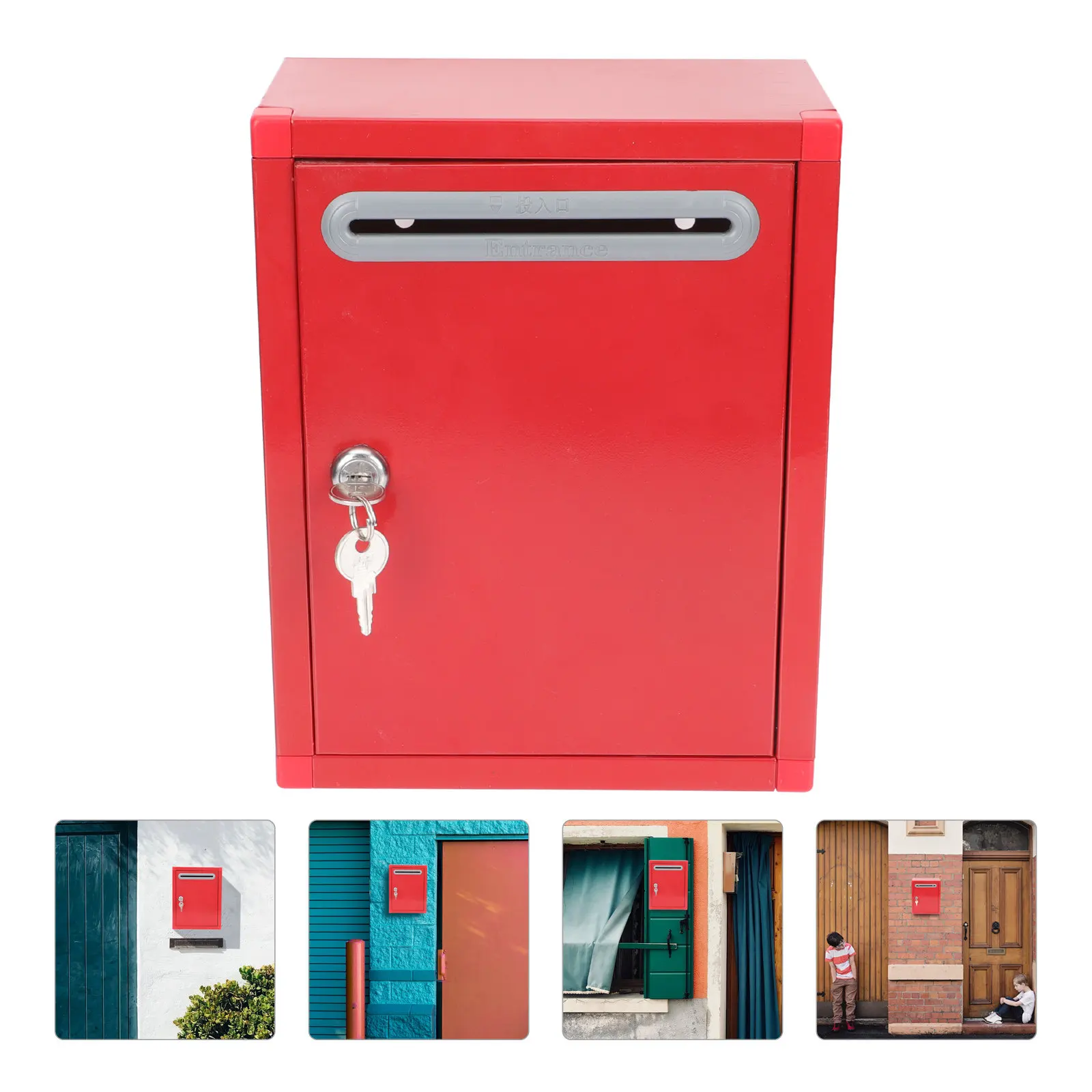 

Stainless Steel Donation Box Large Capacity Lockable Complaint Suggestion Office School Voting Ballot Raffles Fundraising Boxes