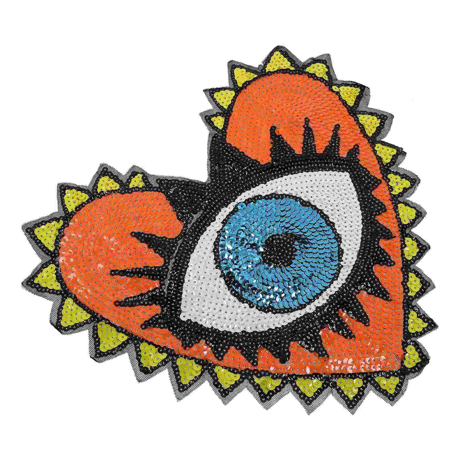 Embroidery Patch Sequins Eyes Patches Mask Blindfold Sewing Appliques for Clothes Craft