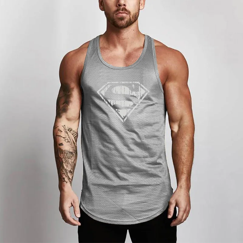 Mens Tank Tops Shirt Fitness Clothing Vest Sleeveless Cotton Man Canotte Gym Top Bodybuilding Ropa Hombre Clothes Wear