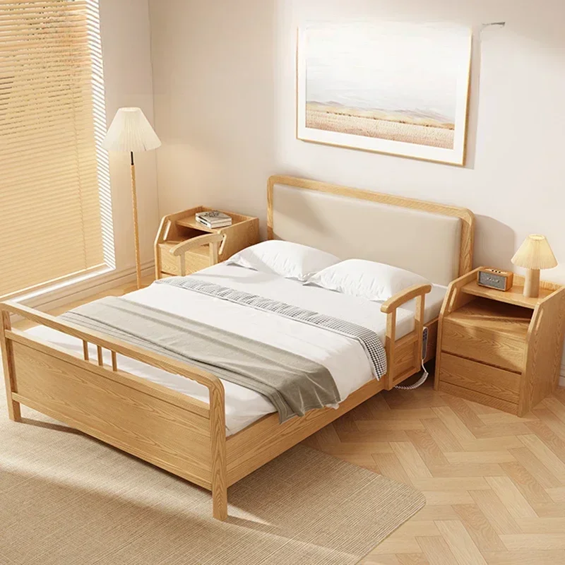 Old People Multifunction Beds Adjustable Recovery Armrest Electric Beds Comfortable Bedframe Bedroom Furniture Le Lit Pliant LLB