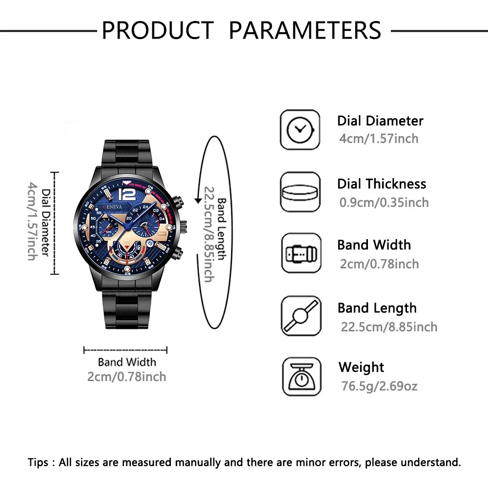 1-piece men's quartz watch with a business sports style,  Valentine's Day, and New Year gifts