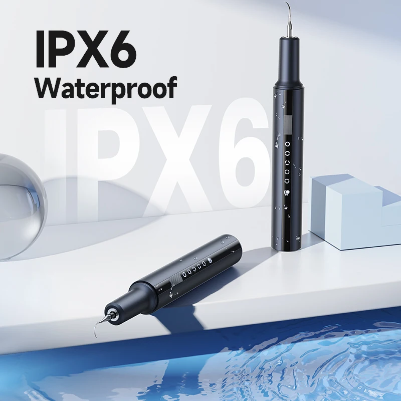 Elektryczny skaler ultradźwiękowy do zębów z 5 trybami pracy, usuwający kamień nazębnikowy, wodoodporny IPX6, urządzenie domowe do czyszczenia zębów.