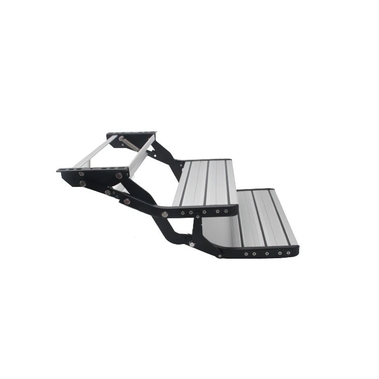 550mm Telescopic Articulated Extension Ladder Safety Rv Step Manual Double Aluminum Caravan Rv Folding Step