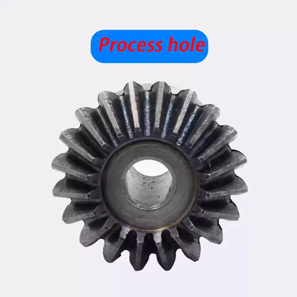 1/2/4 قطعة ترس مخروطي 1.5 معامل 15T/16/17/18 ~ 30 أسنان 45 #   فتحة عملية فولاذية 6/8/10 مم تروس 90 درجة زاوية شبكية تروس فولاذية