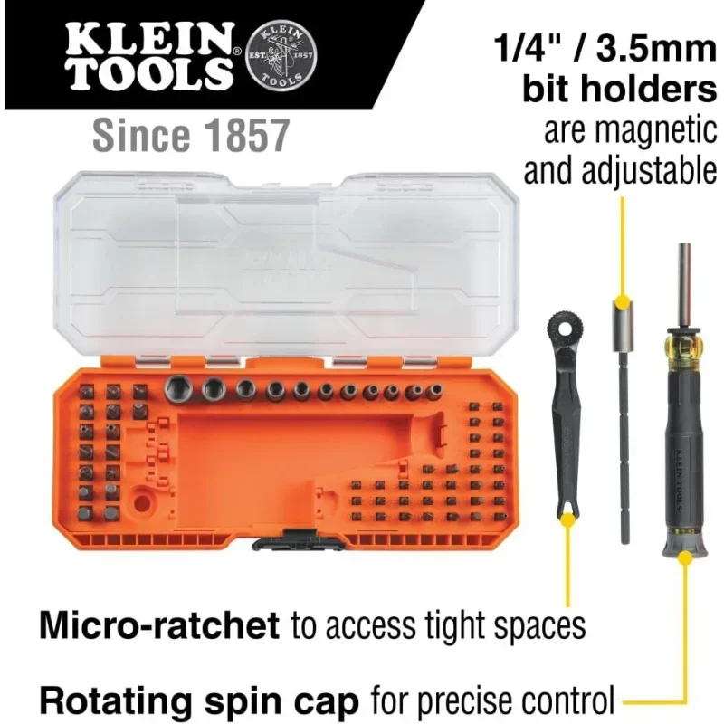 32787 64-Piece Micro-Ratchet Bit Precision Driver Set with Modular, Magnetic, Precision, Bits and Nut Drivers