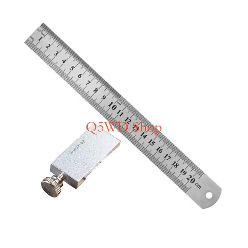 Q5WD Scribing Ruler with Slide Stop Aluminum Carpentry Marking Gauge 15/20/30/40cm