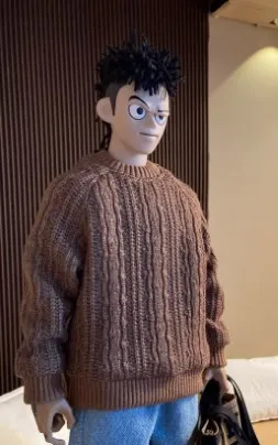 

1/6 Trendy Soldier Doll Clothes Knitted Sweatshirt Model Handmade Fit 12 inch Figure Toy Collection DIY