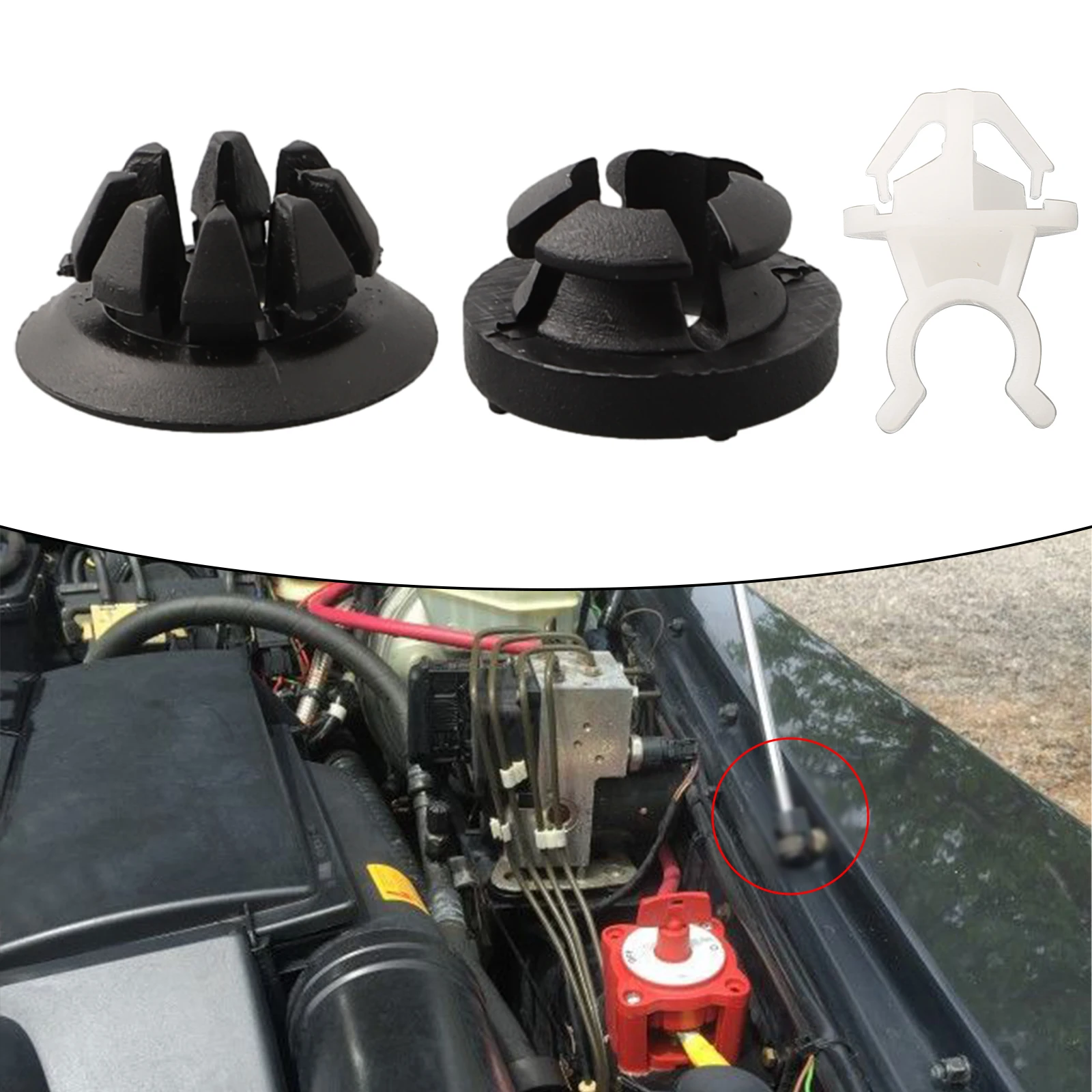 1set Bonnet Hood Support Prop Rod Holder Clips Car Hood Support Prop Rod Holder Clips For Accord Odyssey Prelude